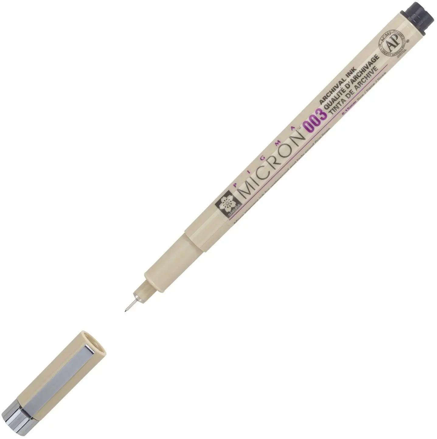SAKURA Fineliner PIGMA MICRON 003, schwarz (EAN: 0084511307247)
