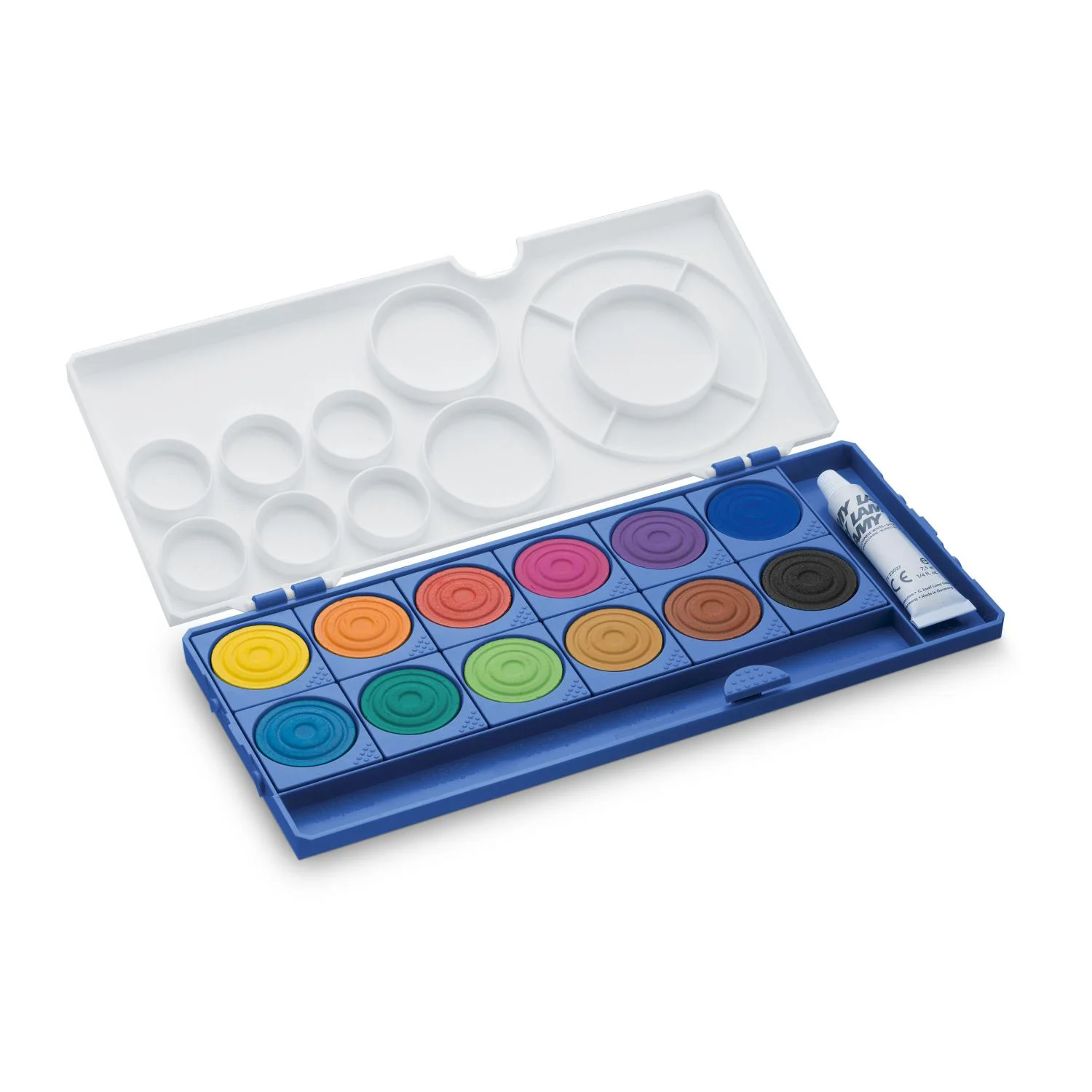 LAMY Deckfarbkasten aquaplus, blau, 12 Farben (EAN: 4014519674894)
