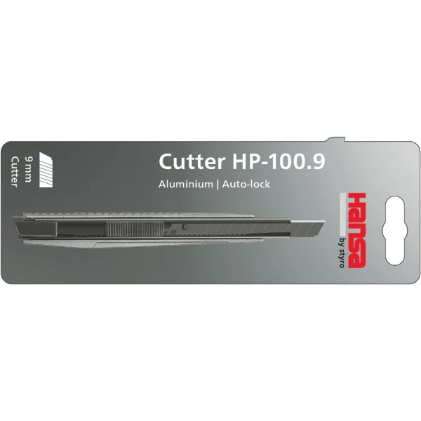 Hansa Cutter HP-100.9, Aluminium-Gehäuse, silber/anthrazit (EAN: 7612176091022)