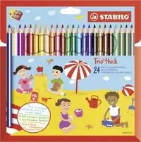STABILO Dreikant-Buntstifte Trio dick, 24er Kartonetui (EAN: 4006381484015)