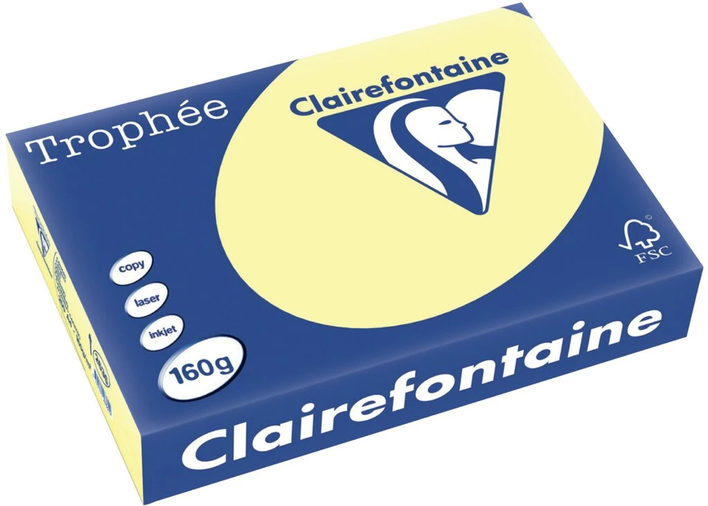 Clairefontaine Multifunktionspapier Trophée, A4, gelb (EAN: 3329680263602)