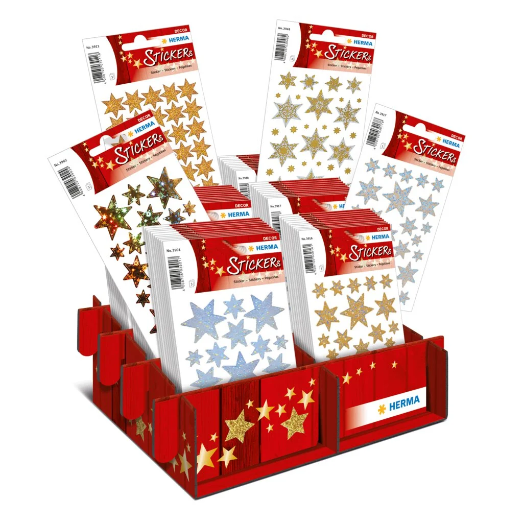 HERMA Weihnachts-Sticker DECOR "Sternstunden", im Display (EAN: 4008705152815)