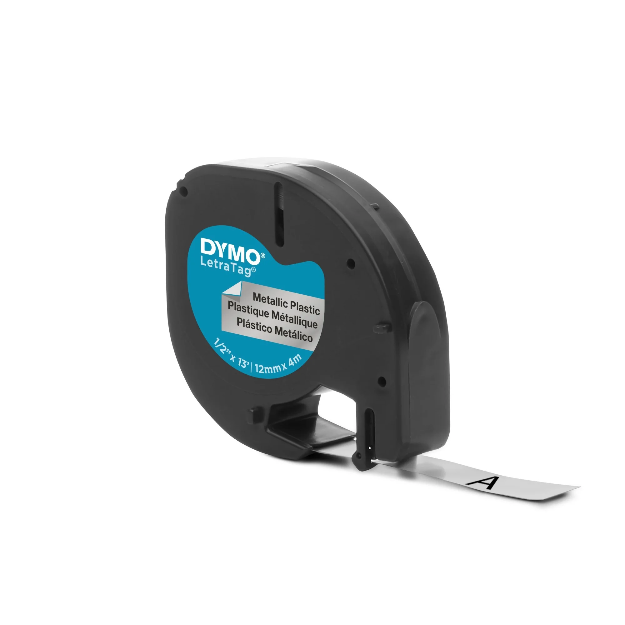 DYMO LetraTag Schriftbandkassette, Metallic, 12 mm x 4 m (EAN: 5411313912082)