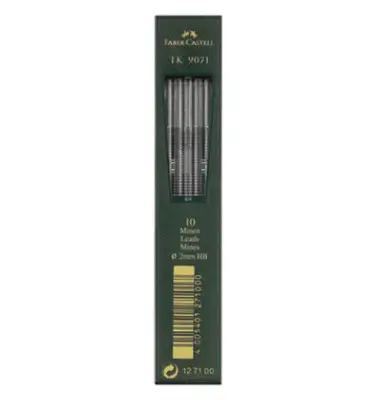 FABER-CASTELL TK-Minen 9071, tiefschwarz, Härtegrad: HB (EAN: 4005401271000)
