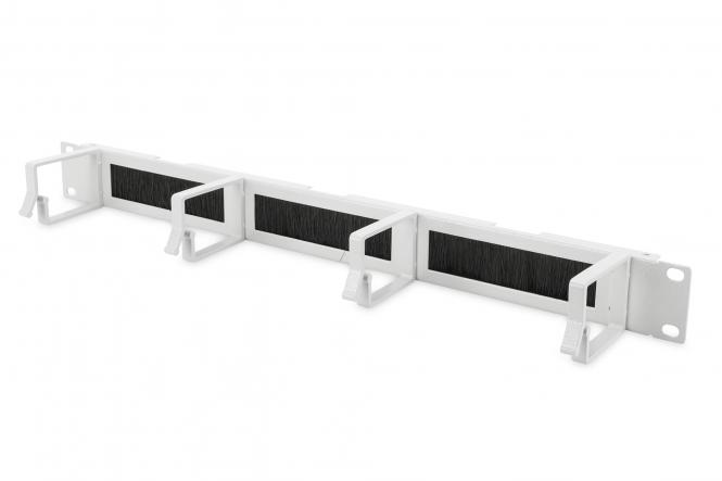 DIGITUS 19" Rangierpanel, 4 Kabelführungsbügel, lichtgrau (EAN: 4016032441625)