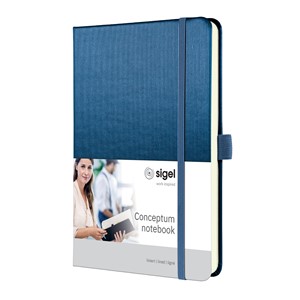 sigel Notizbuch Conceptum, DIN A5, liniert, blau (EAN: 4004360779039)