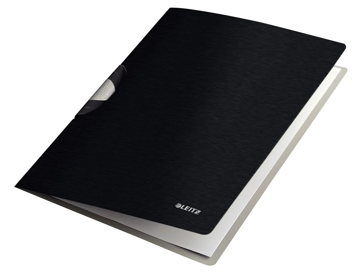 LEITZ Klemmhefter ColorClip Style, DIN A4, PP, satin-schwarz (EAN: 4002432111589)