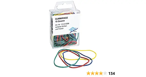 WEDO Gummiringe, farbig sortiert, Größen-Mix (EAN: 4003801802756)