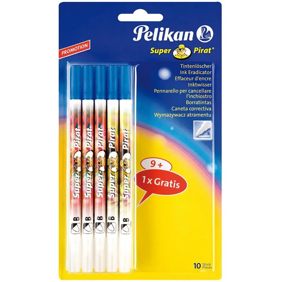 Pelikan Tintenlöscher Super Pirat 850B, 10er Blisterkarte (EAN: 4012700317544)