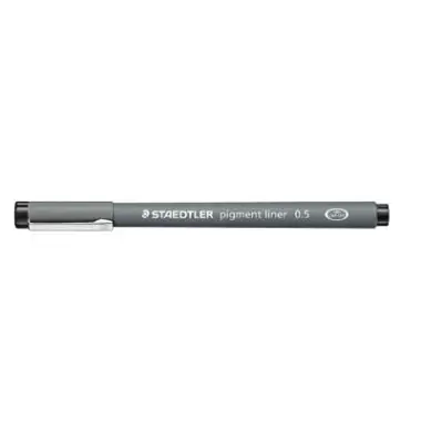 STAEDTLER Pigmentliner, schwarz, Strichstärke: 0,5 mm (EAN: 4007817330432)