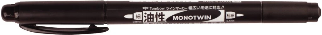 Tombow Doppel-Fineliner MONO twin, schwarz (EAN: 4901991642315)