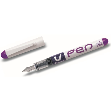 PILOT Einweg-Füllhalter V-Pen, Federbreite: 0,5 mm, violett (EAN: 4902505326578)
