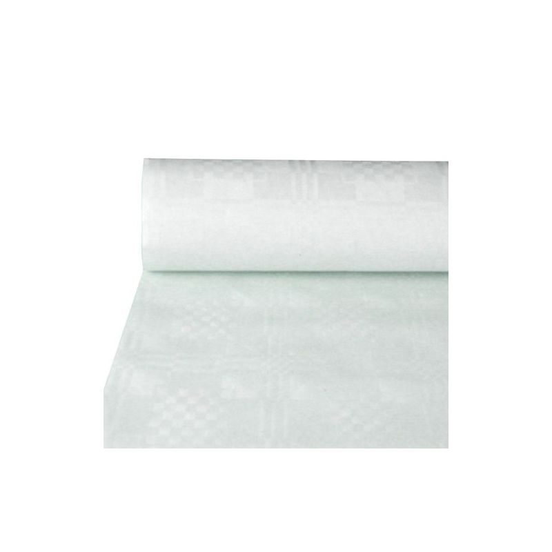 PAPSTAR Damast-Tischdecke, (B)0,8 x (L)50 m, weiß (EAN: 4002911638972)