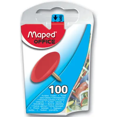 Maped Reißnägel, kunststoffüberzogen, Durchmesser: 10 mm (EAN: 3154143100114)