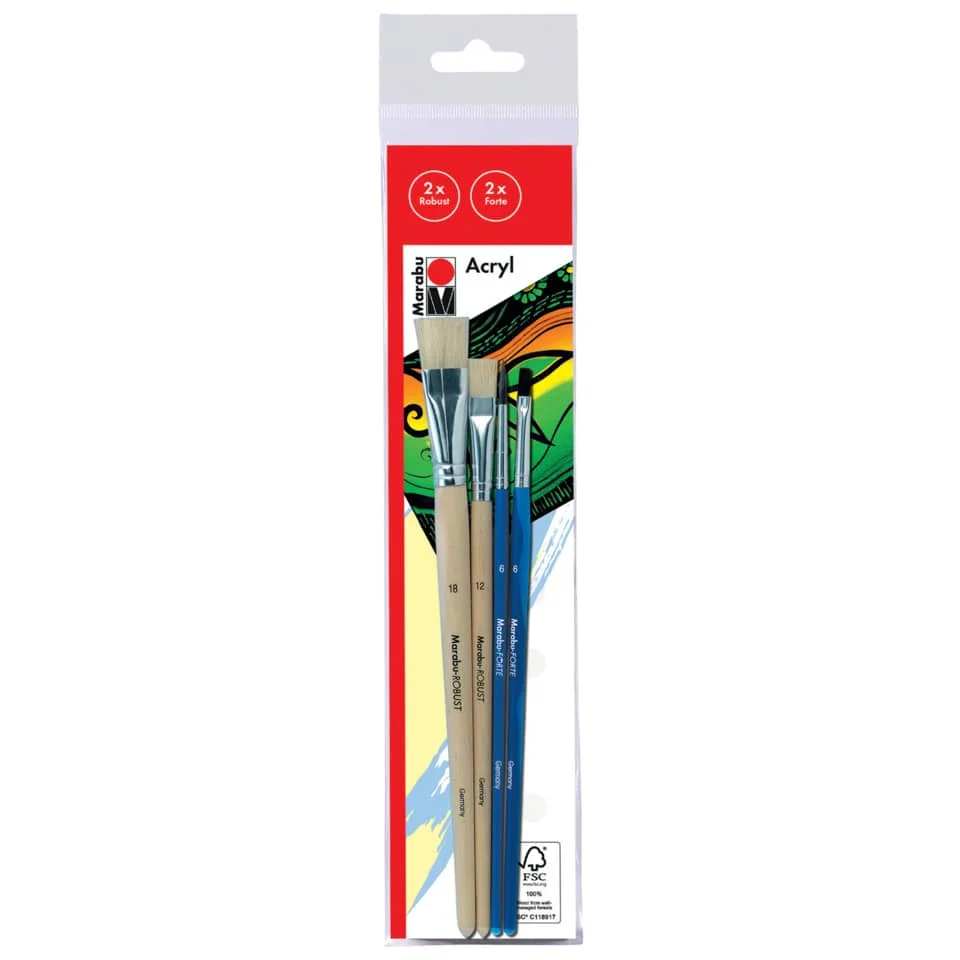 Marabu Pinselset Acryl, 4-teilig (EAN: 4007751406026)