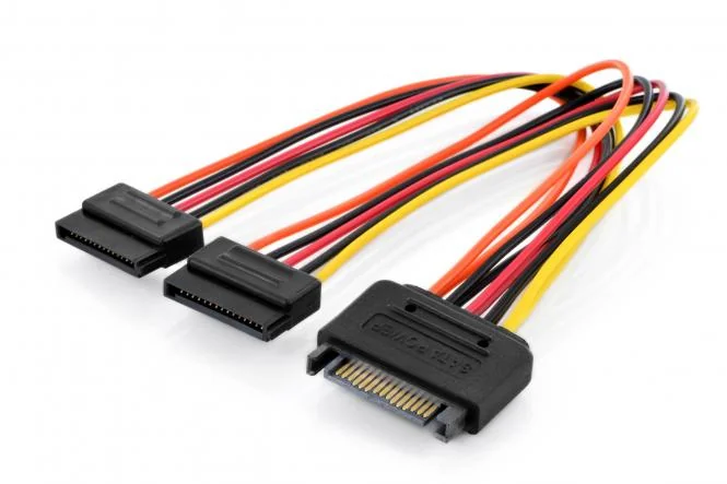DIGITUS Internes Y-Stromkabel, SATA 15-pin, 0,3 m (EAN: 4016032382140)