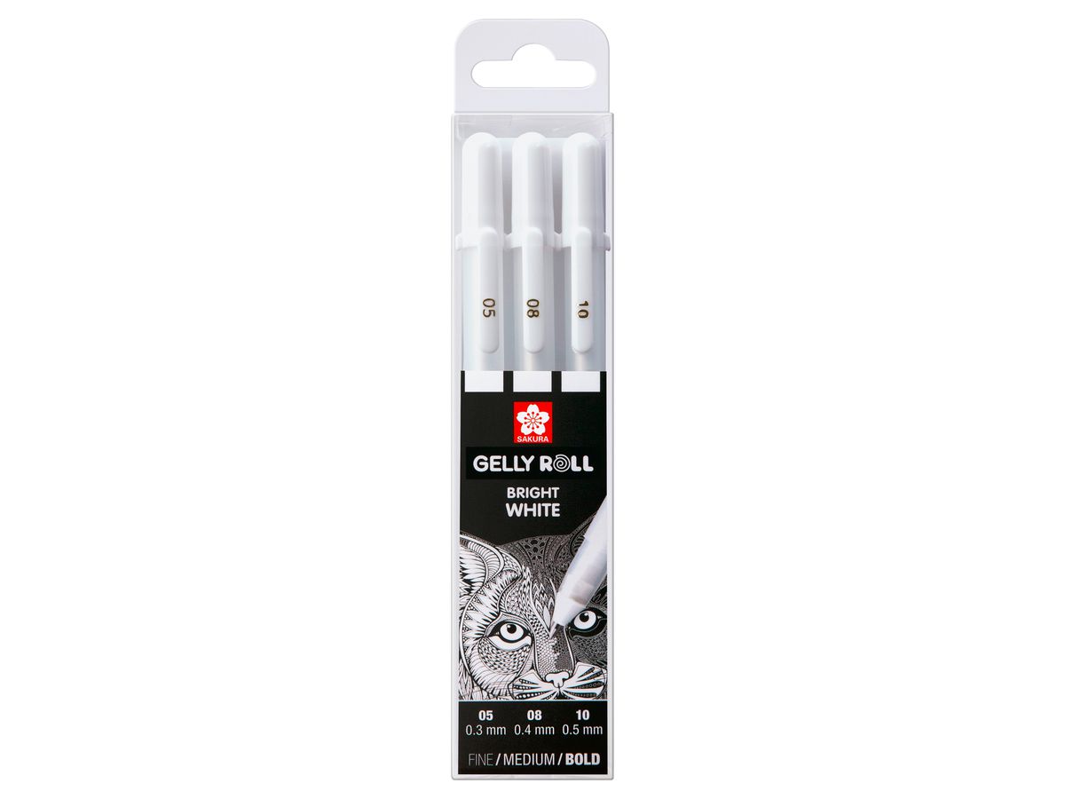 SAKURA Gel-Tintenroller Gelly Roll Bright White, sortiert (EAN: 8712079409319)
