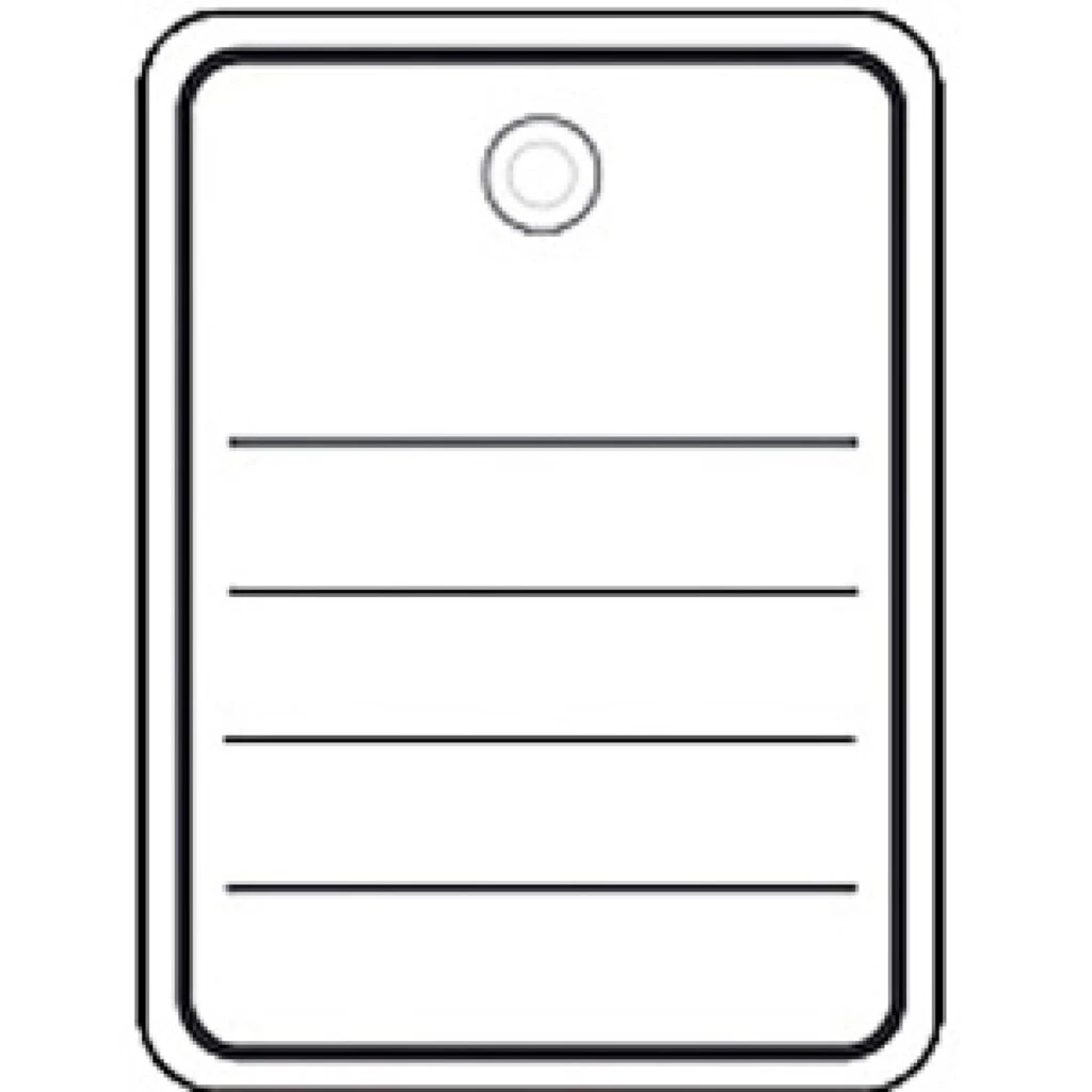 HERMA Stückwarenanhänger, 48 x 65 mm, mit Öse / Faden (EAN: 4008705068413)