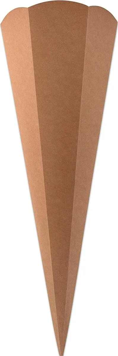 folia Kraftkarton-Schultüten-Zuschnitt, 6-eckig, naturbraun (EAN: 4001868126396)