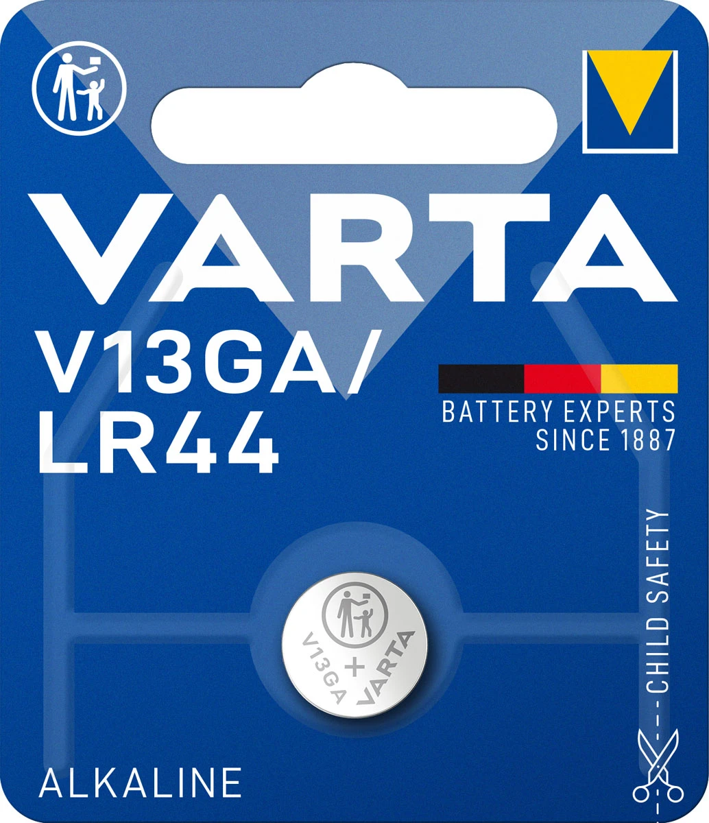 VARTA Alkaline Knopfzelle "Professional Electronics", V13GA (EAN: 4008496297641)
