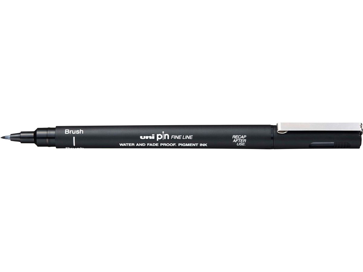 uni-ball Fineliner PIN Brush, schwarz (EAN: 4902778230824)