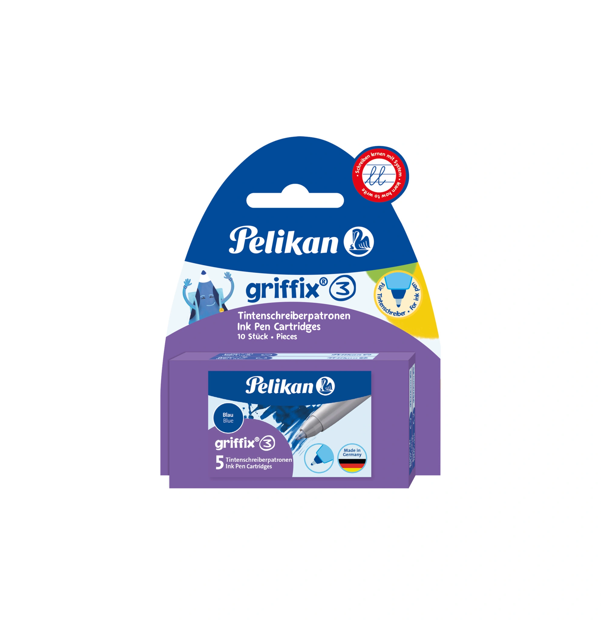 Pelikan griffix Tintenschreiber-Patronen, auf Blisterkarte (EAN: 4012700960573)