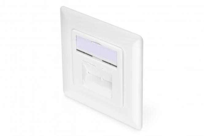 DIGITUS Unterputzdose Kat.6A, 2 x RJ45, Kl.: EA, geschirmt (EAN: 4016032320197)