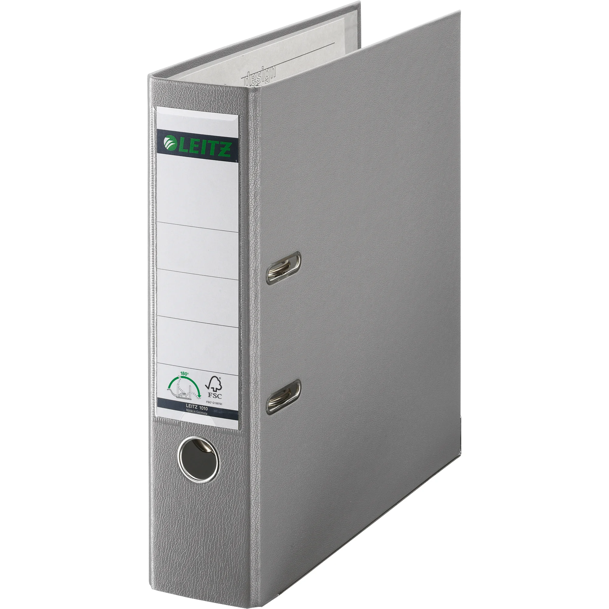 LEITZ 180 Grad Ordner, DIN A4, 80 mm, grau (EAN: 4002432359547)