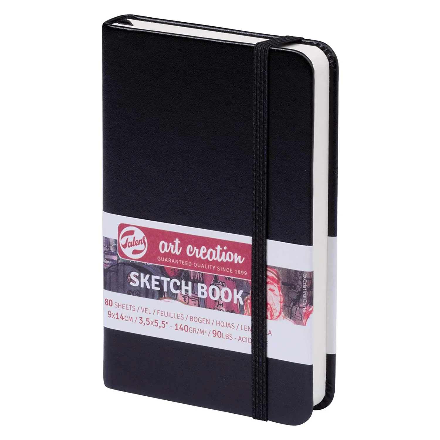 ROYAL TALENS Skizzenbuch Art Creation, 90 x 140 mm, schwarz (EAN: 8712079383497)