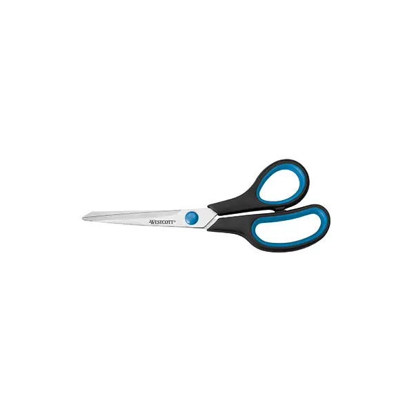 WESTCOTT Schere Easy Grip, Länge: 210 mm, blau/schwarz (EAN: 4027521302839)