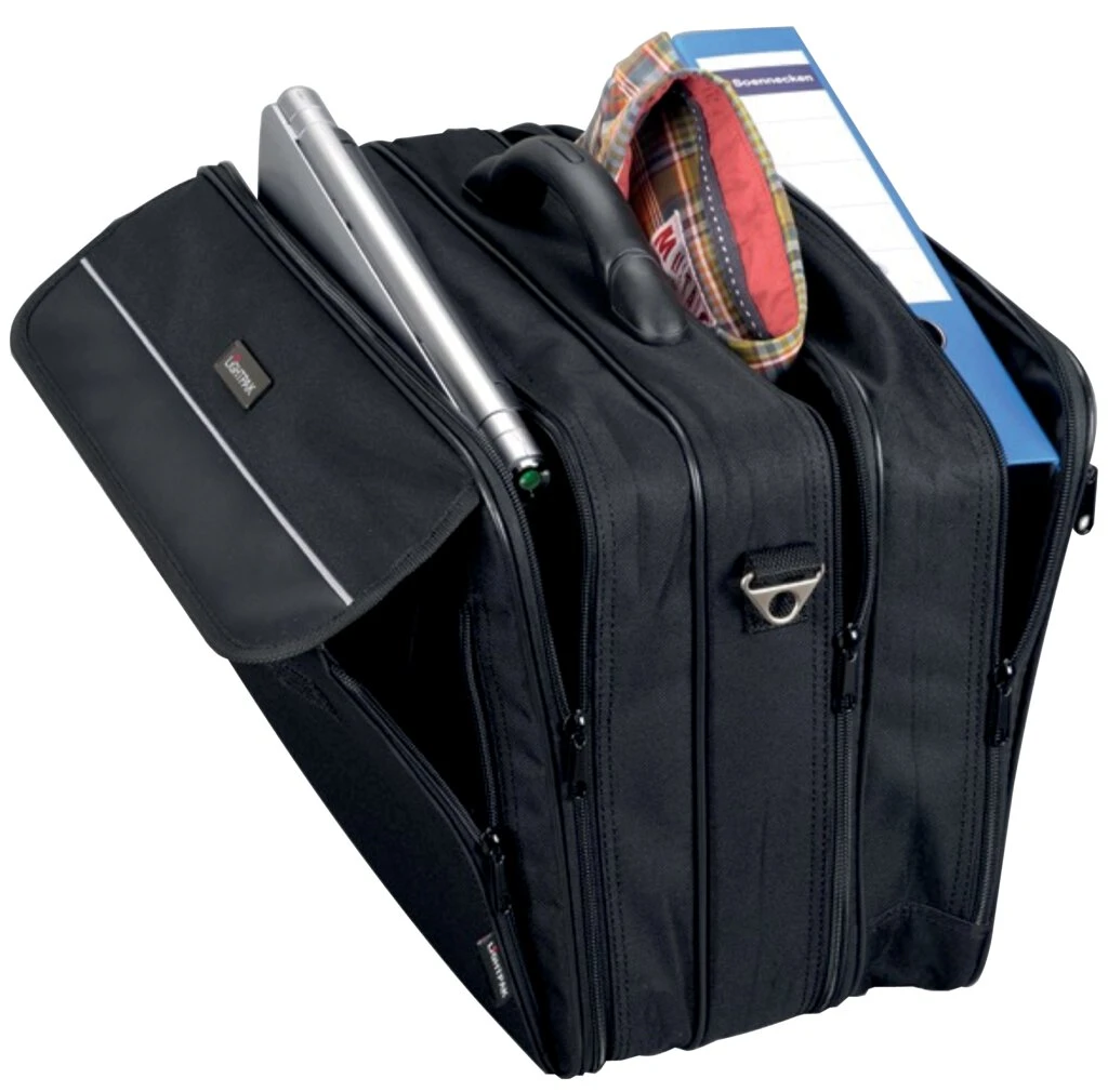 LiGHTPAK Notebook-Tasche "CORNICHE", aus Nylon, schwarz (EAN: 4021068460755)