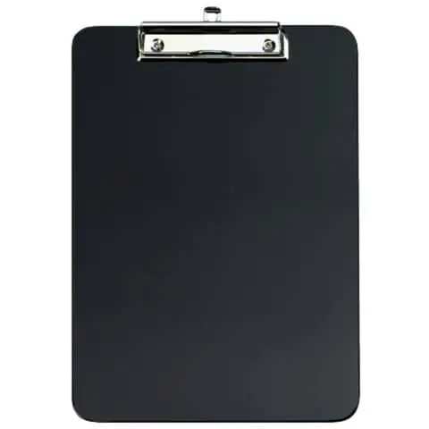 WEDO Klemmbrett, DIN A4, aus ABS-Kunststoff, schwarz (EAN: 4003801019475)