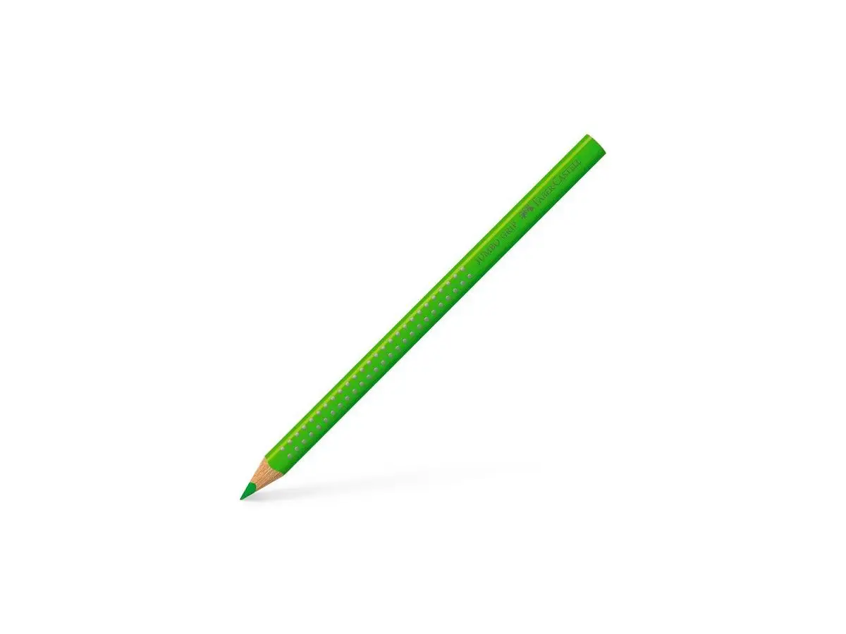 FABER-CASTELL Dreikant-Buntstift Jumbo GRIP, apfelgrün (EAN: 4005401109662)