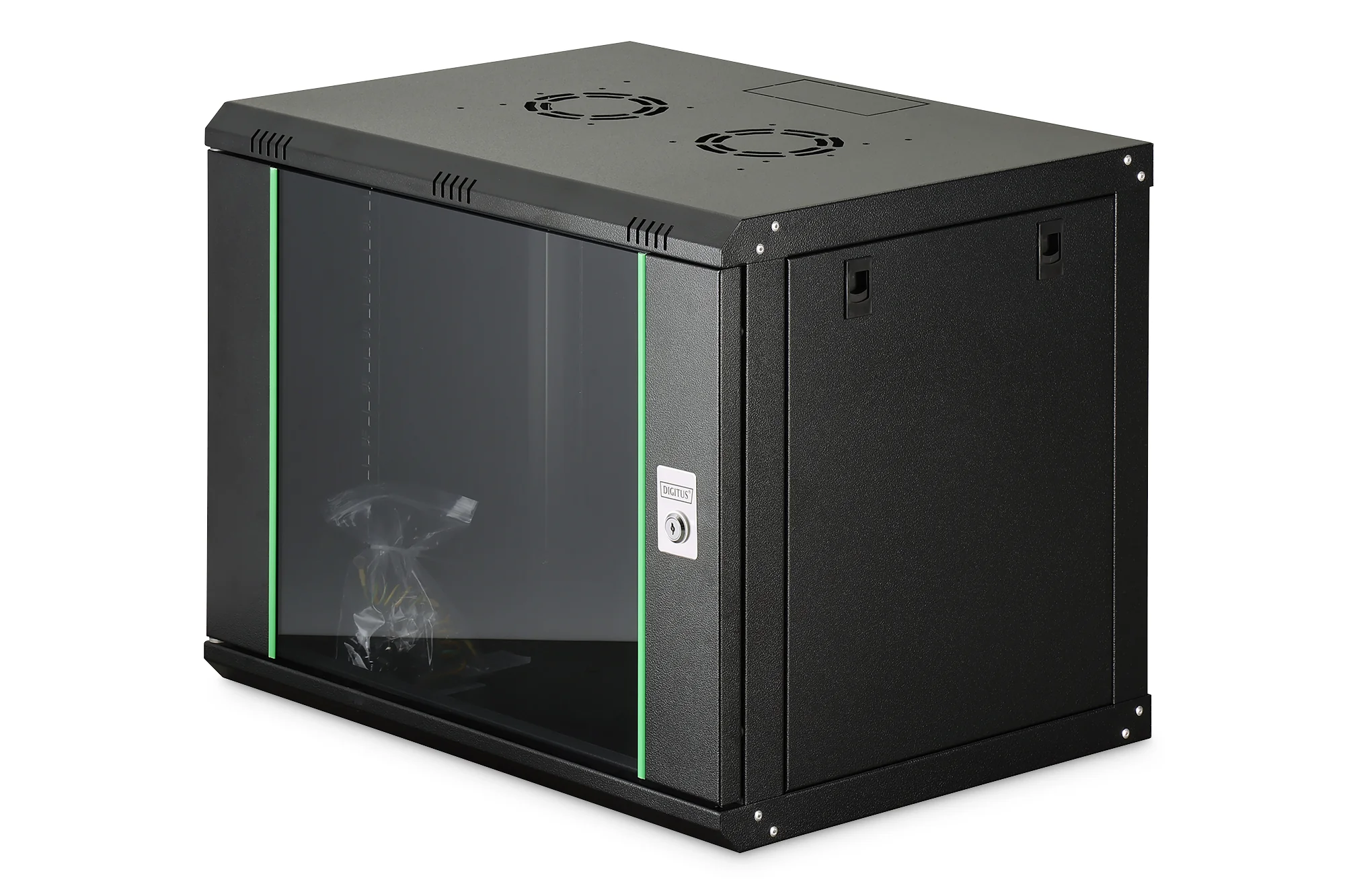 DIGITUS Wandgehäuse Dynamic Basic, 9 HE, 600 x 450 mm, schwarz (EAN: 4016032257813)
