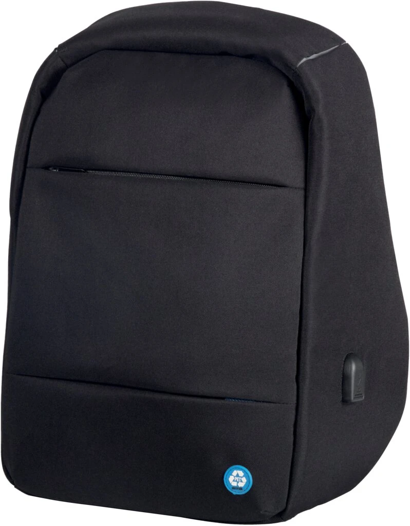 STOP Notebook-Rucksack SAFEPAK RPET ANTIGUA, USB-Ladeport (EAN: 4021068462001)