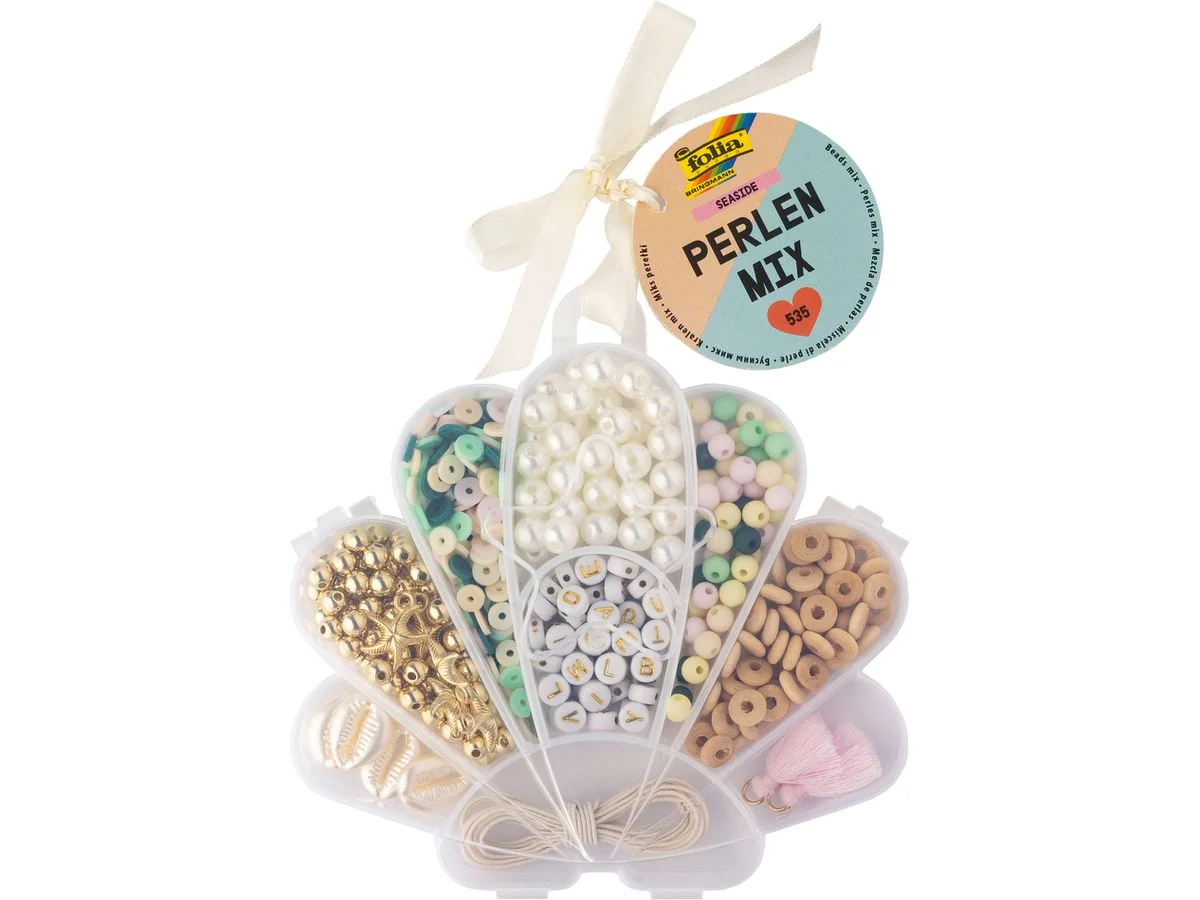folia Perlen-Mix SEASIDE, 535 Teile (EAN: 4001868133257)