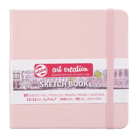 ROYAL TALENS Skizzenbuch Art Creation, 120 x 120 mm, rosa, rosa pastell-pink (EAN: 8712079451622)