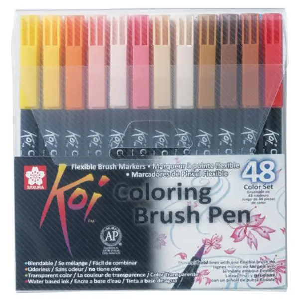 SAKURA Pinselstift Koi Coloring Brush, 48er Etui (EAN: 0084511391796)