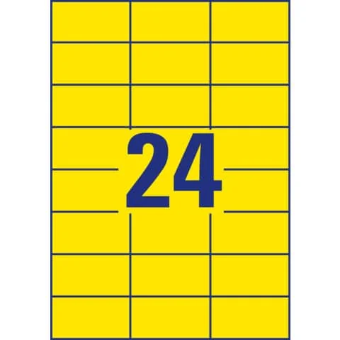 AVERY Zweckform Universal-Etiketten, 70 x 37 mm, gelb (EAN: 4004182034514)