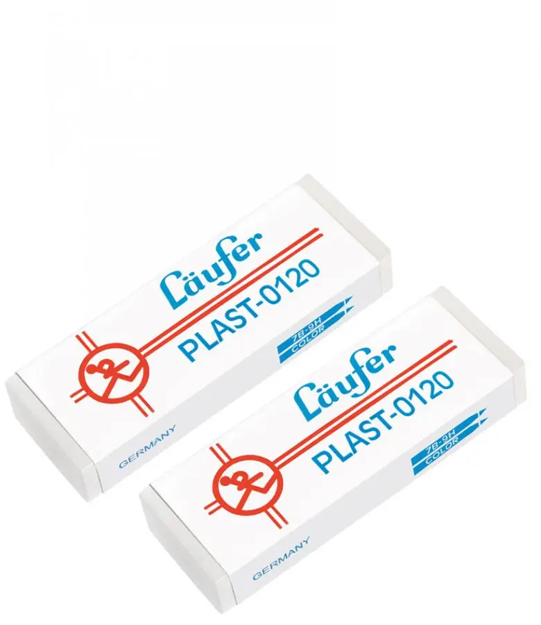 Läufer Kunststoff-Radierer PLAST-0120, 2er Blisterkarte (EAN: 4006677698096)