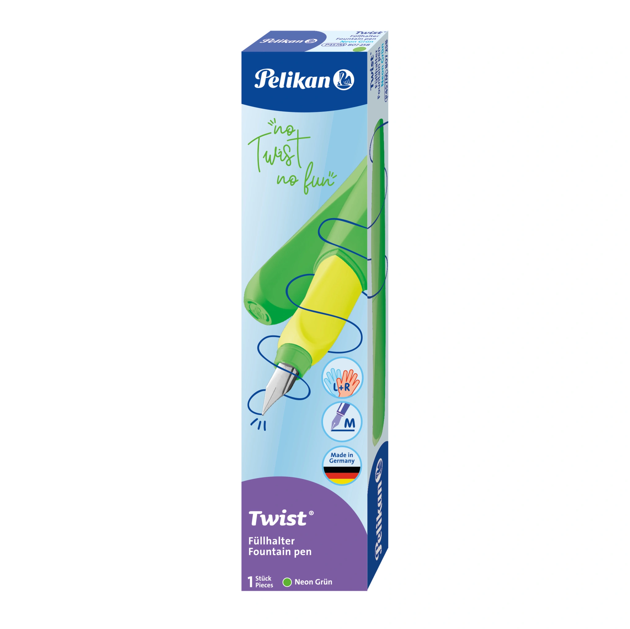 Pelikan Twist Füllhalter Neon, neongrün (EAN: 4012700807250)