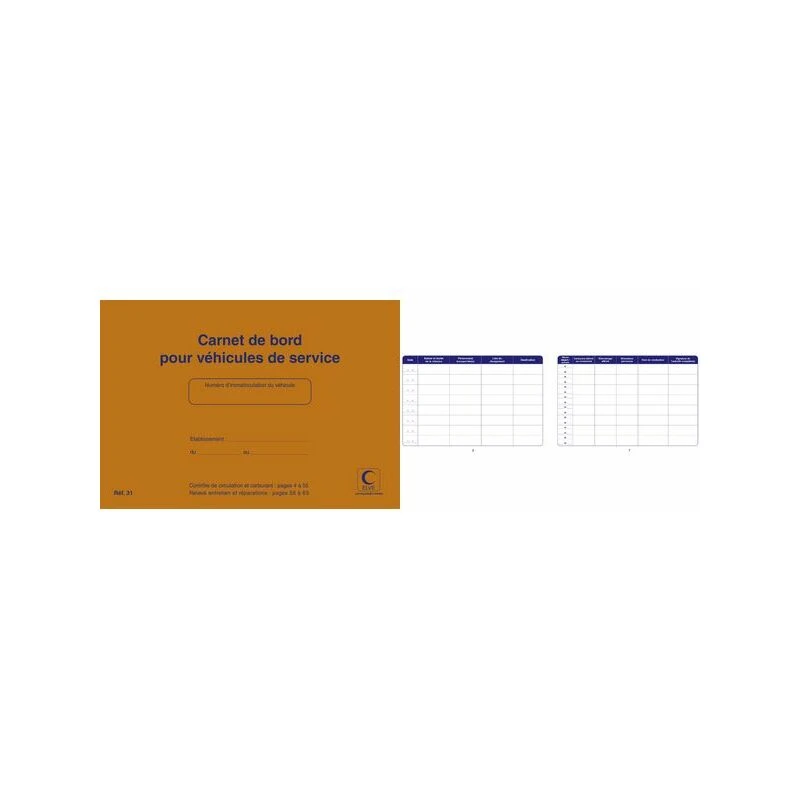 ELVE Carnet de bord pour véhicules de service, 150 x 215 mm (EAN: 3416790000316)