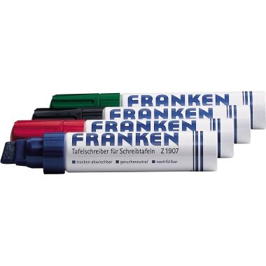 FRANKEN Whiteboard-Marker JumboMarker, 4er Set (EAN: 4016946057738)