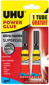 UHU Sekundenkleber POWER GLUE "ultra rapide", 3 g (EAN: 4026700367355)