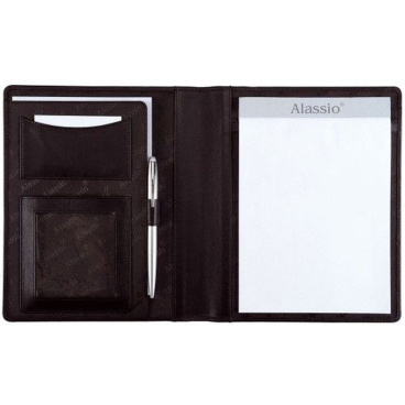 Alassio Schreibmappe "BORMIO", A5, Nappa-Leder, schwarz (EAN: 4021068430086)