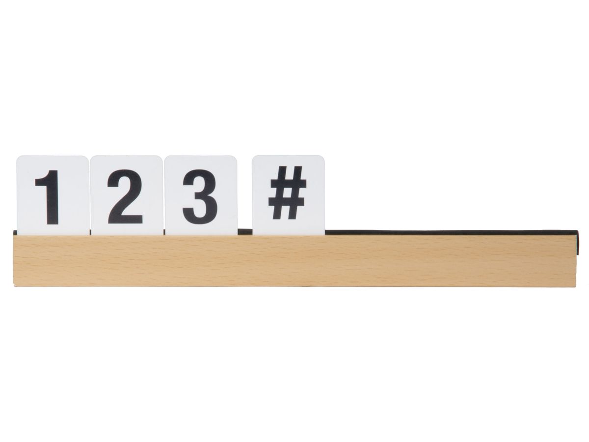 Securit Buchstabenleiste LETTER SHELF, teak (EAN: 8719075283110)