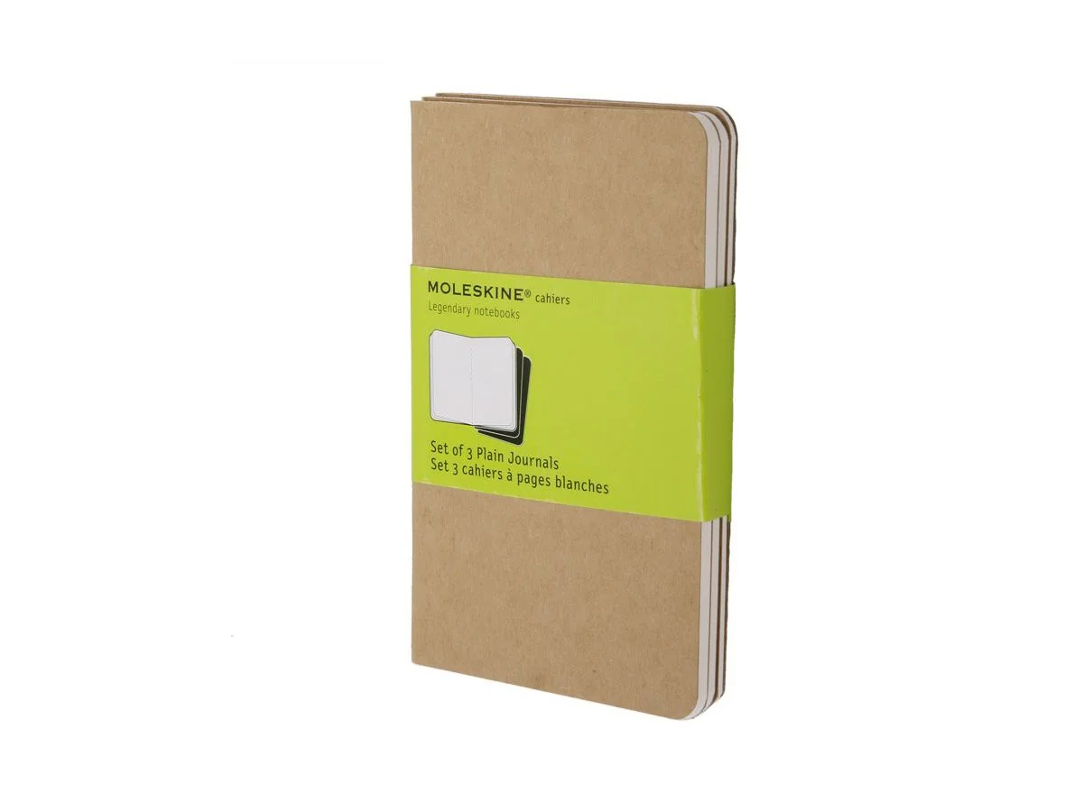 MOLESKINE Notizheft Cahier, P/A6, blanko, Karton, braun, packpapierbraun (EAN: 9788883704949)