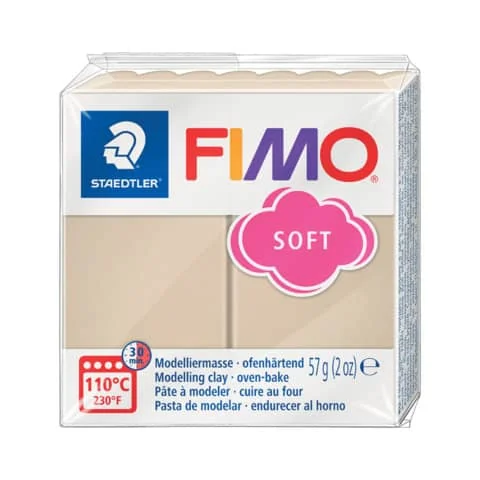 FIMO SOFT Modelliermasse, ofenhärtend, sahara, 57 g (EAN: 4006608809812)