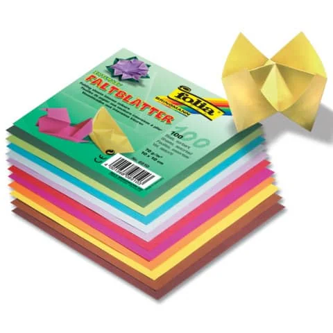 folia Faltblätter, 100 x 100 mm, 70 g/qm, 100 Blatt (EAN: 4001868089103)