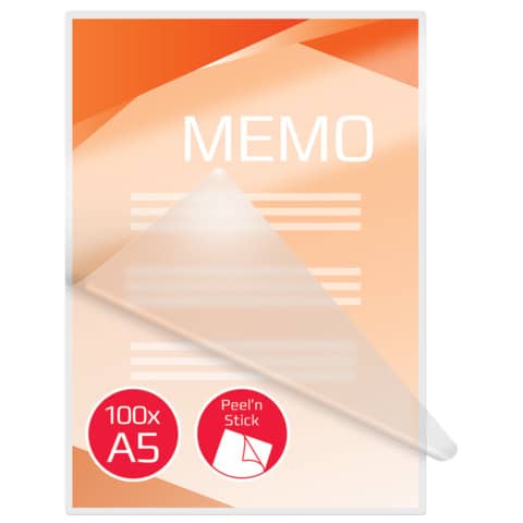 GBC Laminierfolientasche Peel'nStickPouch, DIN A5, 250 mic (EAN: 0033816067400)